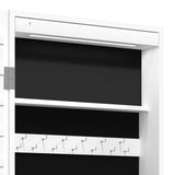 Mirror Jewellery Cabinet with LED Lights Wall Mounted White - Extra Image