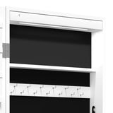 Mirror Jewellery Cabinet with LED Lights Wall Mounted White - Extra Image