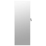 Mirror Jewellery Cabinet with LED Lights Wall Mounted White