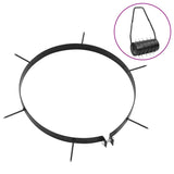 Lawn Aerator Clamps 5 pcs with Spikes Ø 30 cm Iron - Front View