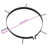 Lawn Aerator Clamps 5 pcs with Spikes Ø 30 cm Iron - 45-Degree Angle