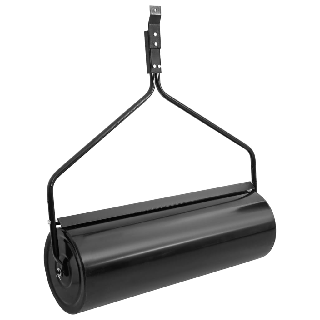 Garden Lawn Roller Push Black 63 L Iron