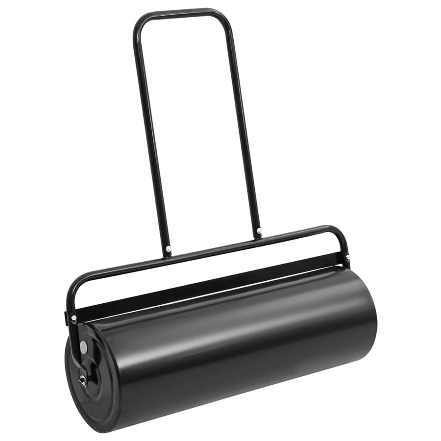 Garden Lawn Roller Push Black 63 L Iron and Steel