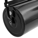 Garden Lawn Roller Push Black 63 L Iron and Steel - Top-Down View