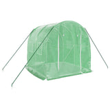 Greenhouse with Steel Frame Green 4 m² 2x2x2 m - Side View