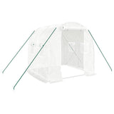 Greenhouse with Steel Frame White 4 m? 2x2x2 m