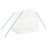 Greenhouse with Steel Frame White 4 m? 2x2x2 m