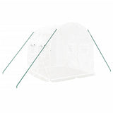 Greenhouse with Steel Frame White 4 m? 2x2x2 m