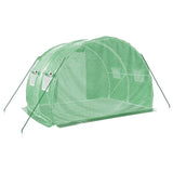 Greenhouse with Steel Frame Green 6 m? 3x2x2 m