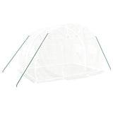Greenhouse with Steel Frame White 6 m? 3x2x2 m