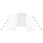 Greenhouse with Steel Frame White 6 m? 3x2x2 m