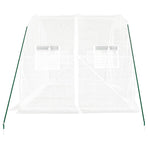 Greenhouse with Steel Frame White 6 m? 3x2x2 m