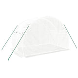 Greenhouse with Steel Frame White 6 m² 3x2x2 m - Rear View