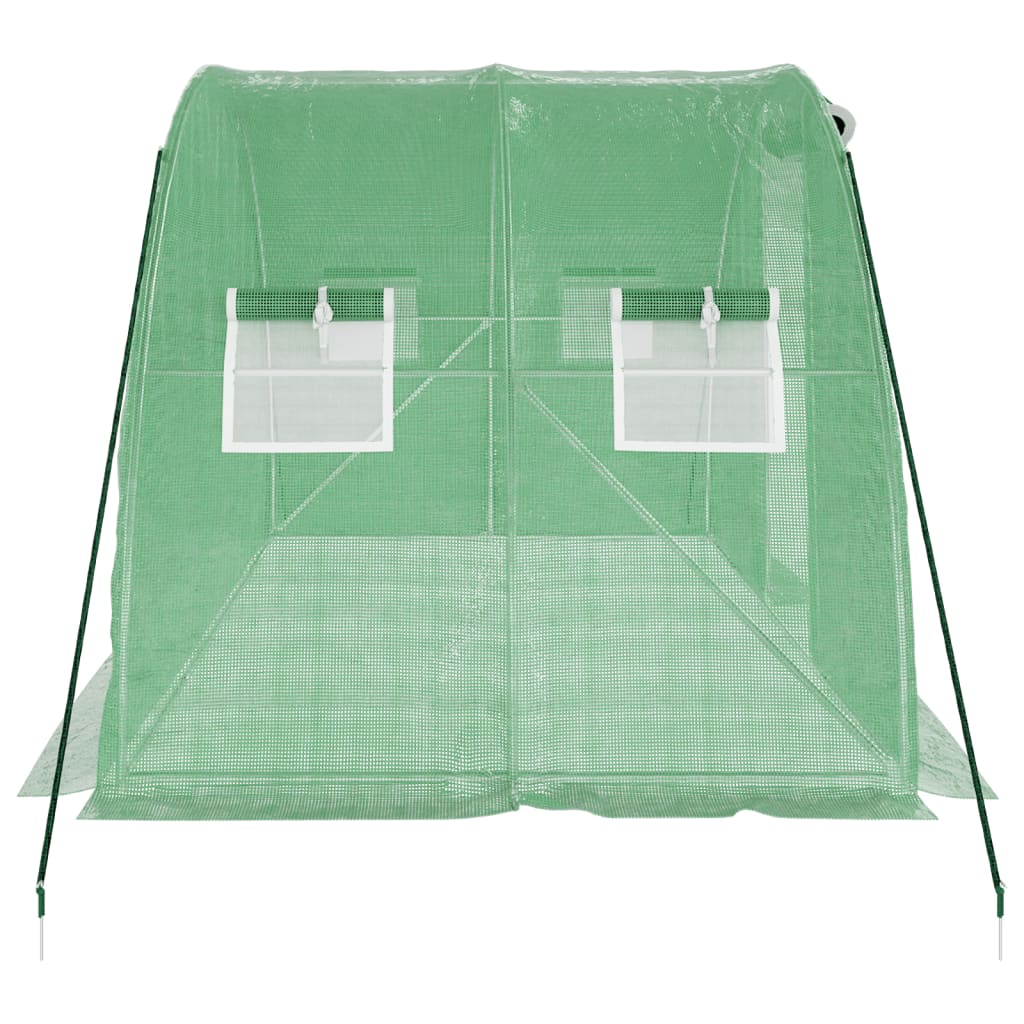 Greenhouse with Steel Frame Green 8 m? 4x2x2 m