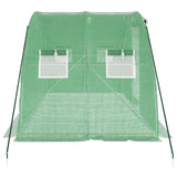 Greenhouse with Steel Frame Green 8 m? 4x2x2 m
