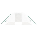 Greenhouse with Steel Frame White 8 m² 4x2x2 m - Top-Down View