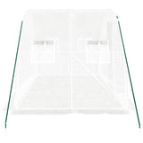 Greenhouse with Steel Frame White 8 m? 4x2x2 m