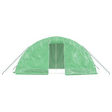 Greenhouse with Steel Frame Green 10 m? 5x2x2.3 m