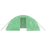 Greenhouse with Steel Frame Green 10 m? 5x2x2.3 m
