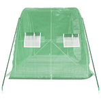 Greenhouse with Steel Frame Green 10 m? 5x2x2.3 m