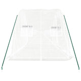 Greenhouse with Steel Frame White 10 m? 5x2x2.3 m