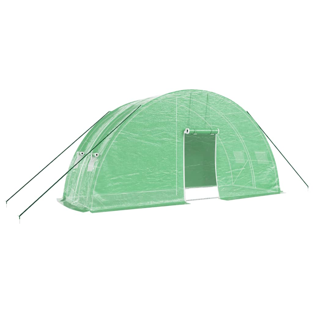 Greenhouse with Steel Frame Green 12 m? 6x2x2.85 m