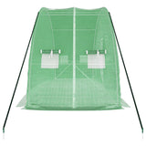 Greenhouse with Steel Frame Green 12 m² 6x2x2.85 m - 45-Degree Angle
