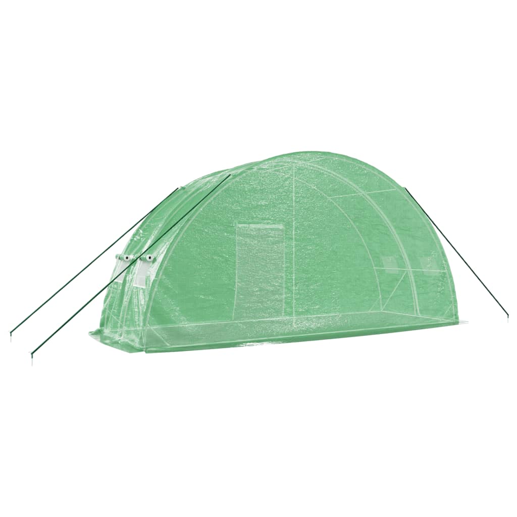 Greenhouse with Steel Frame Green 12 m? 6x2x2.85 m