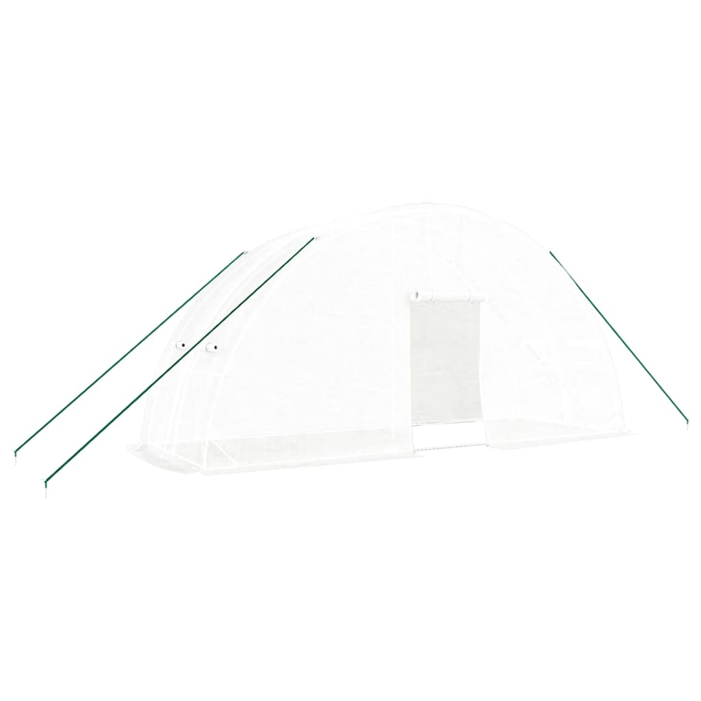 Greenhouse with Steel Frame White 12 m? 6x2x2.85 m