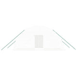 Greenhouse with Steel Frame White 12 m? 6x2x2.85 m