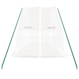 Greenhouse with Steel Frame White 12 m? 6x2x2.85 m