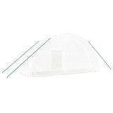 Greenhouse with Steel Frame White 12 m² 6x2x2.85 m - Rear View