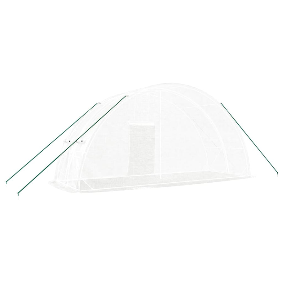 Greenhouse with Steel Frame White 12 m? 6x2x2.85 m