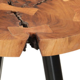 Log Bar Table Ø53x105 cm Solid Wood Acacia - 45-Degree Angle