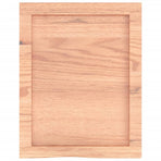 Wall Shelf Light Brown 40x50x(2-4) cm Treated Solid Wood Oak