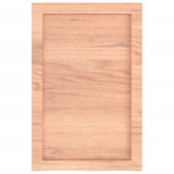 Wall Shelf Light Brown 40x60x(2-4) cm Treated Solid Wood Oak - 45-Degree Angle