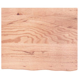 Wall Shelf Light Brown 60x50x2 cm Treated Solid Wood Oak