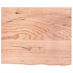 Wall Shelf Light Brown 60x50x(2-4) cm Treated Solid Wood Oak
