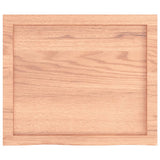 Wall Shelf Light Brown 60x50x(2-4) cm Treated Solid Wood Oak