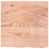 Wall Shelf Light Brown 60x60x2 cm Treated Solid Wood Oak