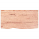Wall Shelf Light Brown 80x40x2 cm Treated Solid Wood Oak