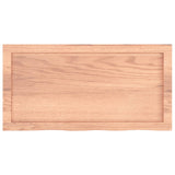 Wall Shelf Light Brown 80x40x(2-4) cm Treated Solid Wood Oak - 45-Degree Angle
