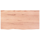 Wall Shelf Light Brown 80x40x(2-6) cm Treated Solid Wood Oak