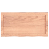 Wall Shelf Light Brown 80x40x(2-6) cm Treated Solid Wood Oak