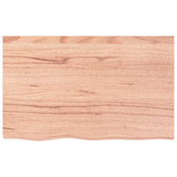 Wall Shelf Light Brown 80x50x2 cm Treated Solid Wood Oak