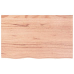 Wall Shelf Light Brown 80x50x(2-4) cm Treated Solid Wood Oak