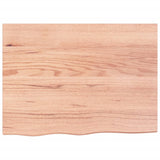 Wall Shelf Light Brown 80x60x2 cm Treated Solid Wood Oak