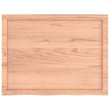Wall Shelf Light Brown 80x60x(2-6) cm Treated Solid Wood Oak - 45-Degree Angle