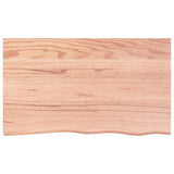 Wall Shelf Light Brown 100x60x2 cm Treated Solid Wood Oak