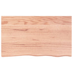 Wall Shelf Light Brown 100x60x(2-4) cm Treated Solid Wood Oak